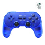 8Bitdo Pro 2 Bluetooth Controller for Switch, Hall Effect Joystick Update, Wireless Gaming Controller for Switch, PC, Android, and Steam Deck & Apple (Transparent Blue Edition)