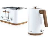 SALTER COMBO-9134 Toronto Jug Kettle & 4-Slice Toaster Bundle - Matt White, White