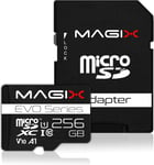 Carte Mémoire Microsd 256Go Classe 10 V10 U1, Vitesse De Lecture Allant Jusqu'À 80 Mo/S, Evo Series (Adaptateur Sd Inclus)