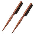 通用 Lot de 2 brosses à Cheveux Teasing Brosse, Brosse à Cheveux Professionnelle pour Les Cheveux Longs, épais, bouclés, ondulés, secs ou damagés, réducteurs de Cheveux