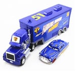 Pixar Cars nr 51 Doc Hudson Hornet Mack Truck & Racer Diecast Leksaksbil 1:55 Lös