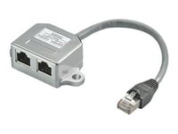 Goobay - Isdn-Splitter - Rj-45 (Hunn) Til Rj-45 (Hann) - 15 Cm