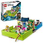 LEGO Disney Peter Pan & Wendy's Storybook Adventure Portable Playset with Micro Dolls and Pirate Ship, Travel Toys for 5 Plus Year Old Kids Girls & Boys 43220