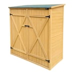 AXI Casper Armoire de jardin en bois brun | Armoire Exterieur, Armoire à outils / Meuble Exterieur Rangement pour le jardin avec 2