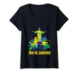 Womens Rio de Janeiro Souvenir / Rio de Janeiro V-Neck T-Shirt