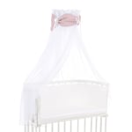 Cotton babybay® kalesje Organic Royal med sløyfe passer til alle modeller rosé glitter prikker gull