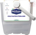 White Milton Cold Water Baby Bottle Sterilizer - Portable, BPA-Free