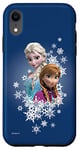 Coque pour iPhone XR Disney La Reine des Neiges Anna et Elsa Sisters et Flocons de Neige