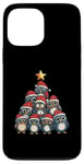 Coque pour iPhone 13 Pro Max Sapin de Noël en forme de chouette pour filles et garçons