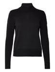 Viril Crewneck L/S Knit Top - Tops Knitwear Jumpers Black Vila