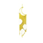 Attrape-rêves Lune (jaune), macramé à suspendre au mur – Tapisserie bohème tissée à la main pour la décoration de la maison ou de la maison –