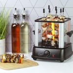 Electric Kebab Grill 10 Piece Indoor 10 Skewers 60 Minute Timer 800W UK