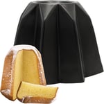 Forme Pandoro Antiadhérent 800gr Aluminium Noir 22 × 15,8 CM Moule Douceur