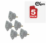 UK to Madagascar Madeira Mali Travel Adaptor Plug 2 Pin Adapter CE Approved