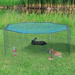 Trixie Natura Outdoor Run with Protective Net Green 8 st, 60 x 57 cm