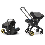 Doona+ Baby Car Seat & Travel Stroller - Convertible Pushchair - Urban Grey