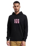 JACK & JONES Jorraces Sweat Hood FST Sweatshirt à Capuche, Noir, L Homme