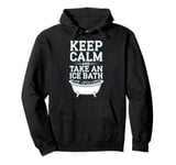 Ice Bath and Cold Shower Wellness Cold Therapy Recovery Tee Pullover Hoodie