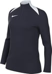 Nike FD7669-455 Dri-FIT Academy Pro 24 Drill Top K Sweatshirt Women's Obsidian/Obsidian/White/White Size XS