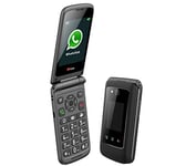 TTfone Titan TT950 Whatsapp 3G Touchscreen Senior Big Button Flip Mobile Phone - Pay As You Go (O2 BUNDLE PAYG)