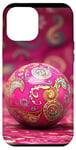 Coque pour iPhone 12 Pro Max Rose Paisley Retro Lucky Disco 8 Ball Accessoires de mode