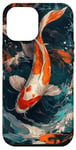 Coque pour iPhone 12 Pro Max Majestic Koi Fish Water Art Colors