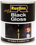 RUSTINS Black Gloss Paint 1L