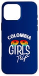 Coque pour iPhone 16 Pro Max Colombia Girls Trip Travel Vacation Femmes Colombie