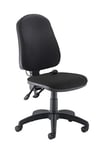 Office Hippo Desk Chair, Ergonomic Home & Office Chair With Adjustable Seat, Back & Lumbar Pump For Comfort & Support, Computer Chair With Curved Back For Daily Use - Black