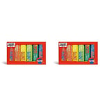 Tony's Chocolonely Rainbow Tasting Pack - 288 Gram - Small Chocolate Bars - 6 Different Flavours - Thank You Gift - Vegetarian - World Teachers Day - Belgium Fairtrade Chocolate (Pack of 2)