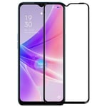 Oppo OPPO A77 5G Case Premium Full Cover Glass Screen Protector Black