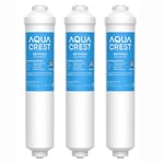 AQUA CREST Water Filter Replacement for Samsung® DA29-10105J Fridge Water Filter, DA29-10105J HAFEX/EXP, DA99-02131B, DA2010CB Fridge Freezer Water Filter (3)