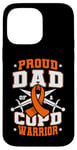 Coque pour iPhone 14 Pro Max Ruban orange « Proud Dad Of A COPD Warrior »