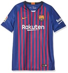 Nike FCB Y NK BRT STAD JSY SS HM T-Shirt Mixte Enfant, Bleu (Deep Royal Blue/University Gold 456), FR : L (Taille Fabricant : L)