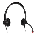 Usb Telephone Headset Noise Reduction Binaural Corded Business Headphone W