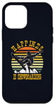 Coque pour iPhone 12 mini Happiness Is Snowboard Design rétro style vintage