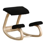 Chaise Ergonomique à Genoux, chaises de Correction Chaise de Correction Chaise de Correction pour Enfant Chaise de Bureau Ergonomique en Bois Massif (Couleur: Noir, Taille: 70 40 50 cm)