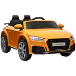 Audi TT RS Ride-On Car 12V Battery MP3 Player 3-8 Years Yellow