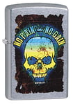 Zippo Lighter Skull Pain Gain Design