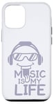 Coque pour iPhone 12/12 Pro Music Is My Life Sounds Listening Melody Beats Vibes Lover