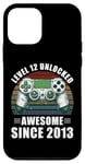 iPhone 12 mini Level 12 Unlocked Video Gamer 12 Birthday Awesome Since 2013 Case