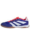 adidas Mixte Predator League Football Boots Indoor Chaussures, Lucid Blue/Cloud White/Solar Red, 43 1/3 EU