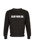 All You Can Tee Ali Mami Sweat-Shirt col Rond Papa Era, Noir, L