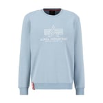 Alpha Industries Basic Embroidery Sweatshirt for Men Greyblue