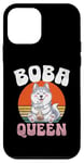 Coque pour iPhone 12 mini Boba Queen Husky Thé au lait Bubble Tea Boba Pearl Lover