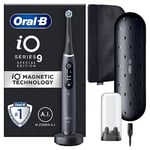 Oral-B iO9 Electric Toothbrushes For Adults, App Connected Handle, 1 Toothbrush Head, Charging Travel Case & Magnetic Pouch, 7 Modes, 2 Pin Plug, Special Edition