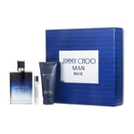 Jimmy Choo Man Blue Eau de Toilette 100ml Spray + 100ml Gel + 7.5 EDT Set New