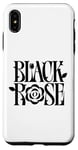 Coque pour iPhone XS Max Belle rose noire avec inscription en anglais « Minimalist »