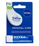 3 x NIVEA Original Care Lip Balm (4.8g)  Improved Formula