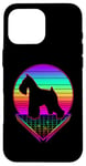 iPhone 16 Pro Max Miniature Schnauzer Retro Vintage 80s Funny Dog Lover Case